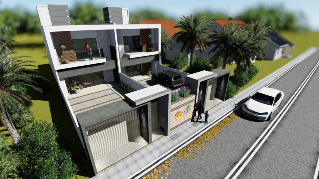 Residencial Oasis - Perspectiva Frontal